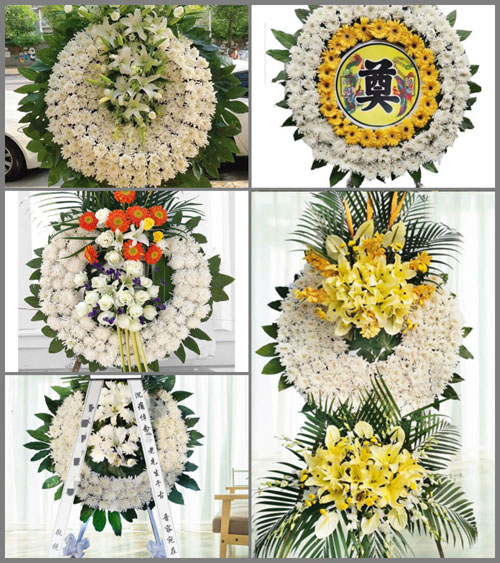 山东青岛莱西市武备镇张福庄村花圈速递
